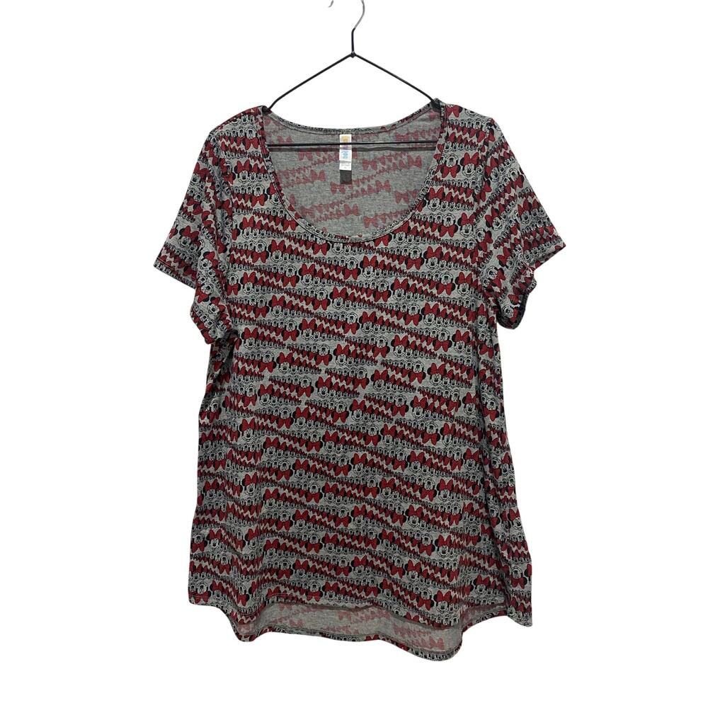LuLaRoe Disney Minnie Mouse Short Sleeve Shirt Sz XL